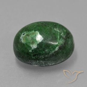 Maw-Sit-Sit Vert foncé naturelle ovale, 10.52 ct, Opaque