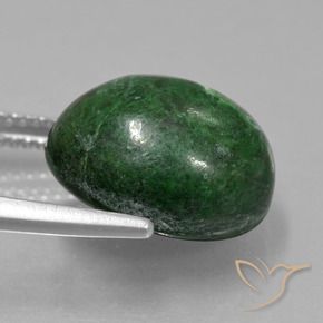 Maw-Sit-Sit Vert foncé naturelle ovale, 10.52 ct, Opaque