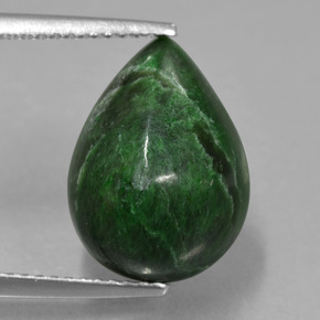 Maw-Sit-Sit Vert naturelle En forme de poire, 8.26 ct, Opaque