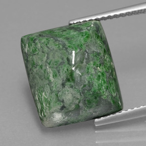 Maw-sit-sit vert naturelle baguette, 11,56 ct, opaque