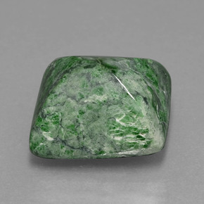 Maw-sit-sit vert naturelle baguette, 11,56 ct, opaque