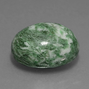 Maw-Sit-Sit Vert naturelle Coupe ovale, 10.07 ct, Opaque