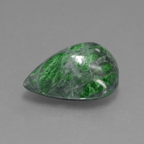 Maw-Sit-Sit Vert naturelle En forme de poire, 5.57 ct, Opaque