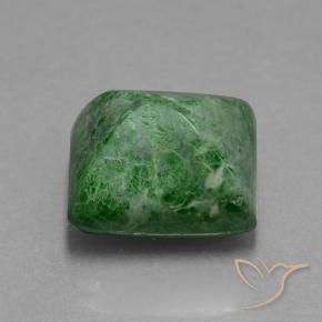 Maw-Sit-Sit Vert foncé naturelle Baquette, 15.09 ct, Opaque