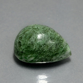 Maw-Sit-Sit Vert naturelle En forme de poire, 15.14 ct, Opaque