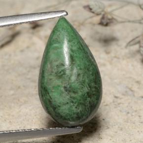 Maw-Sit-Sit Vert naturelle En forme de poire, 4.77 ct, Opaque