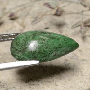 Maw-Sit-Sit Vert naturelle En forme de poire, 4.77 ct, Opaque