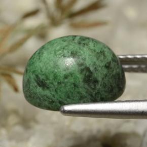 Maw-sit-sit vert naturelle coupe ovale, 4,29 ct, opaque