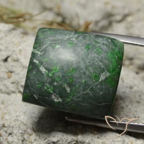 Maw-Sit-Sit Vert foncé naturelle Baquette, 33.51 ct, Opaque