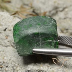Maw-Sit-Sit Vert foncé naturelle Baquette, 33.51 ct, Opaque