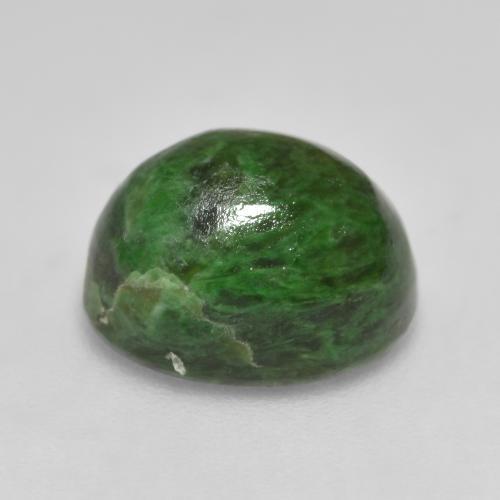 Maw-Sit-Sit Vert foncé naturelle Coupe ovale, 6.33 ct, Opaque