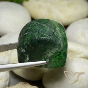 Maw-Sit-Sit Vert foncé naturelle Baquette, 77.61 ct, Opaque