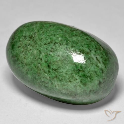 Maw-Sit-Sit Vert citron naturelle ovale, 30.49 ct, Opaque