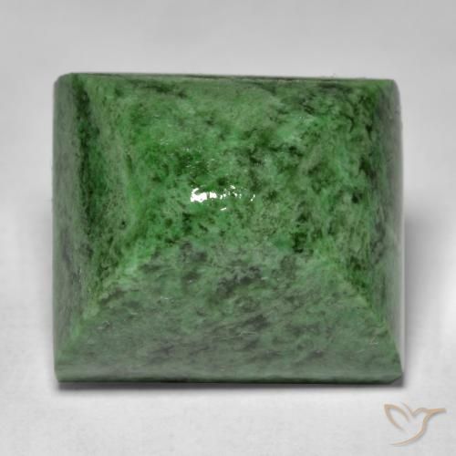 30.33ct Naturel Vert foncé Maw-Sit-Sit, Baquette, Opaque