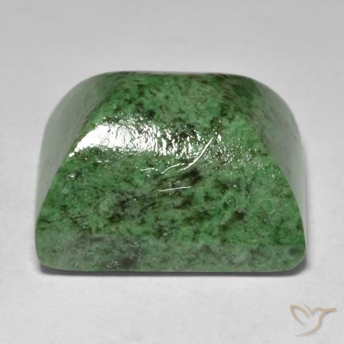 Maw-Sit-Sit Vert foncé naturelle Baquette, 30.33 ct, Opaque