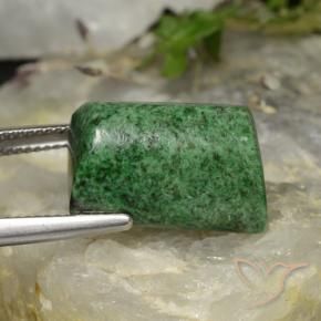 Maw-Sit-Sit Vert pin naturelle Baquette, 21.71 ct, Opaque