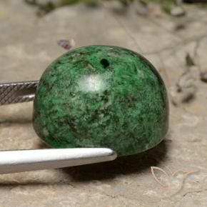 Maw-Sit-Sit Vert foncé naturelle ovale, 21.53 ct, Opaque