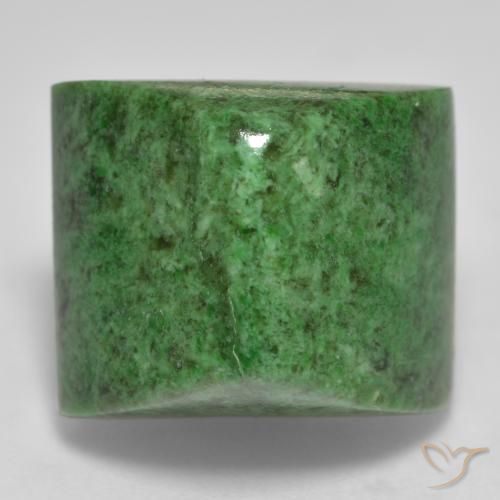 19.43ct Naturel Vert foncé Maw-Sit-Sit, Baquette, Opaque