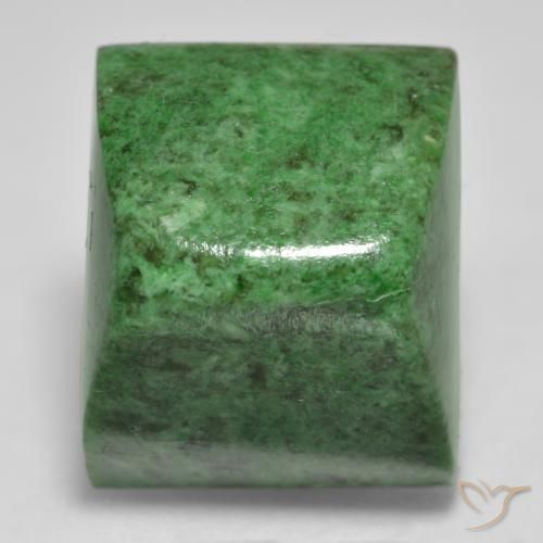 Maw-Sit-Sit Vert foncé naturelle Baquette, 19.43 ct, Opaque