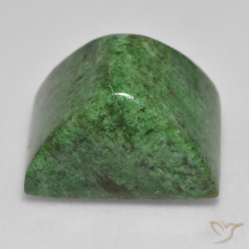 Maw-Sit-Sit Vert foncé naturelle Baquette, 19.43 ct, Opaque