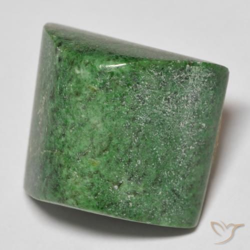 Maw-Sit-Sit Vert terreux naturelle Baquette, 30.31 ct, Opaque