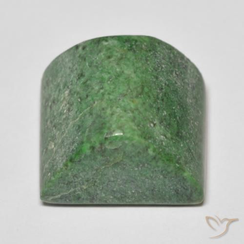 Maw-Sit-Sit Vert terreux naturelle Baquette, 30.31 ct, Opaque