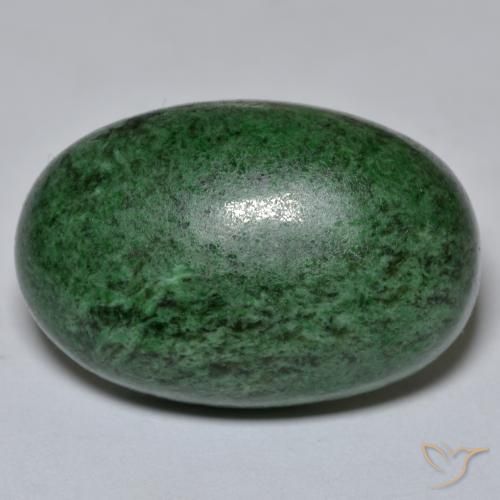 40.52ct Naturel Vert foncé Maw-Sit-Sit, ovale, Opaque
