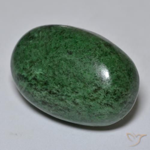 Maw-Sit-Sit Vert foncé naturelle ovale, 40.52 ct, Opaque