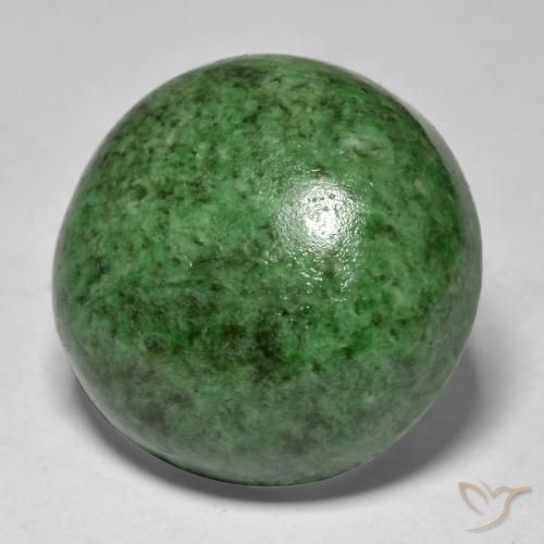Maw-Sit-Sit Vert foncé naturelle Tour, 17.32 ct, Opaque