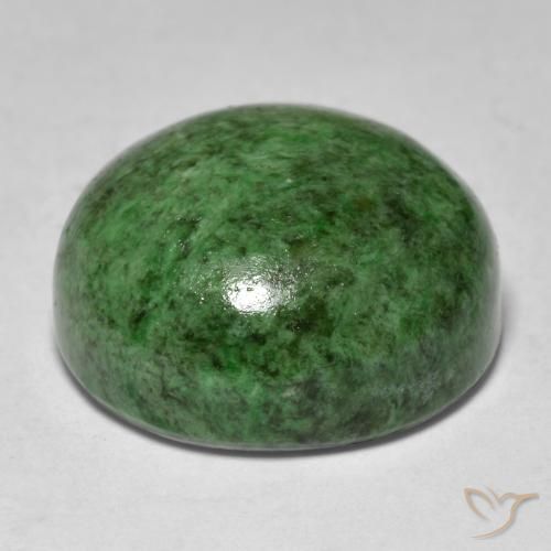 Maw-Sit-Sit Vert foncé naturelle Tour, 17.32 ct, Opaque