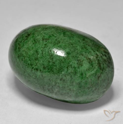 Maw-Sit-Sit Vert pin naturelle ovale, 33.52 ct, Opaque
