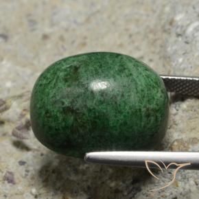 Maw-Sit-Sit Vert foncé naturelle ovale, 28.65 ct, Opaque