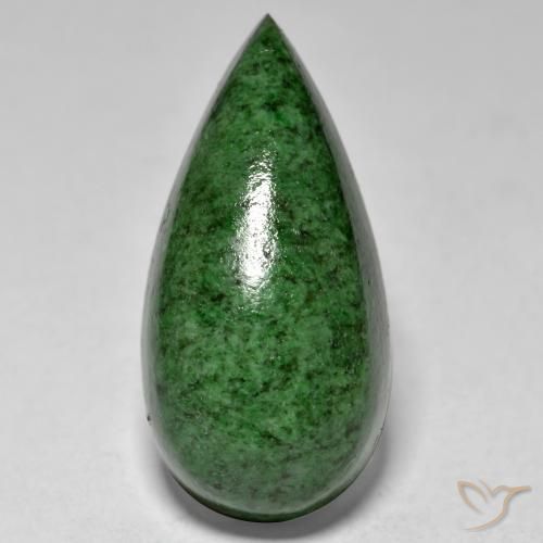 17.48ct Naturel Vert pin Maw-Sit-Sit, En forme de poire, Opaque