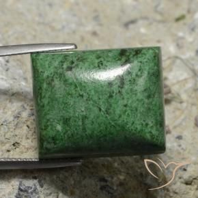 Maw-Sit-Sit Vert foncé naturelle Baquette, 34.18 ct, Opaque