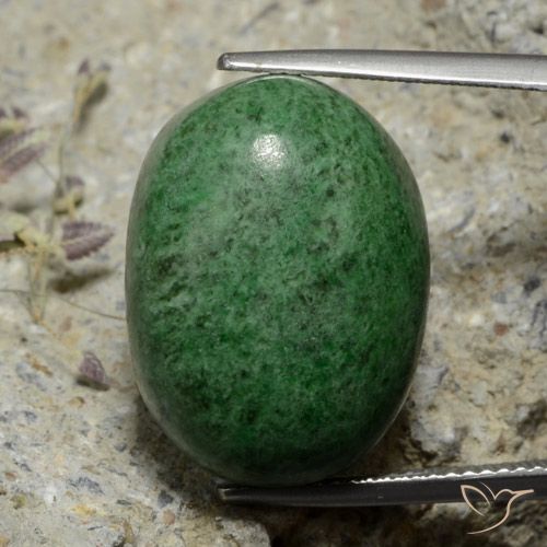 30.58ct Naturel Vert pin Maw-Sit-Sit, ovale, Opaque