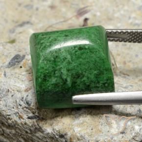 Maw-Sit-Sit Vert foncé naturelle Carré, 23.44 ct, Opaque