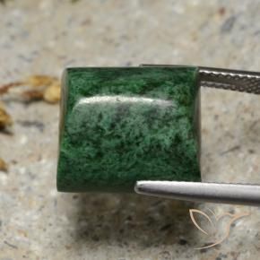 Maw-Sit-Sit Vert foncé naturelle Baquette, 19.76 ct, Opaque