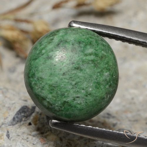 7.68ct Naturel Vert pin pâle Maw-Sit-Sit, Tour, Opaque