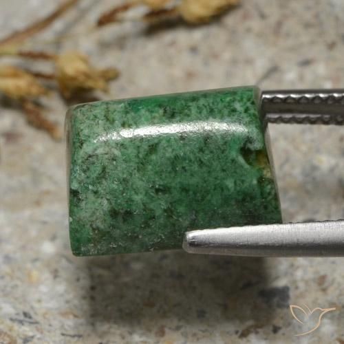 Maw-Sit-Sit Vert pin pâle naturelle Baquette, 11.45 ct, Opaque