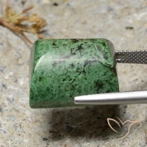 Maw-Sit-Sit Vert moyen naturelle Baquette, 32.98 ct, Opaque