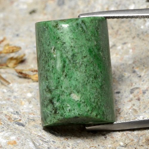 31.09ct Naturel Vert moyen Maw-Sit-Sit, Baquette, Opaque