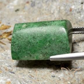 Maw-Sit-Sit Vert moyen naturelle Baquette, 31.09 ct, Opaque