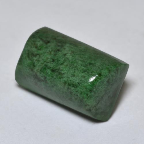 Maw-sit-sit vert naturelle baguette, 11,12 ct, opaque