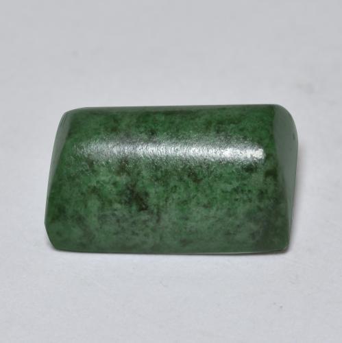 Maw-sit-sit vert naturelle baguette, 11,12 ct, opaque