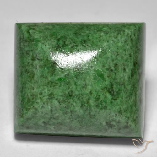 34.26ct Naturel Vert foncé Maw-Sit-Sit, Baquette, Opaque