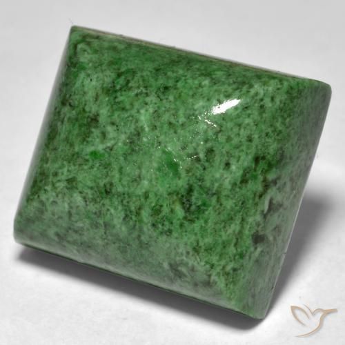 Maw-Sit-Sit Vert foncé naturelle Baquette, 34.26 ct, Opaque
