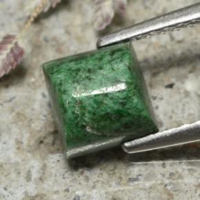 Maw-Sit-Sit Vert foncé naturelle Carré, 1.70 ct, Opaque