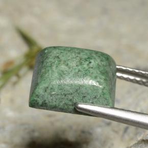Maw-sit-sit vert naturelle carré, 6,26 ct, opaque