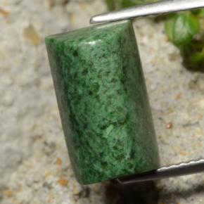 Maw-sit-sit vert naturelle baguette, 6,52 ct, opaque