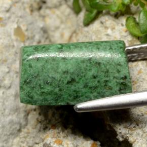 Maw-sit-sit vert naturelle baguette, 6,52 ct, opaque